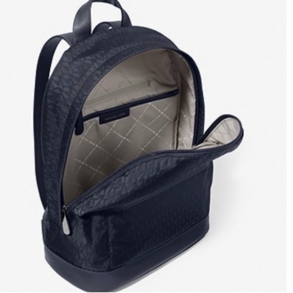 MICHAEL Kors Morgan MK Signature MD Backpack Admiral Blue/Saffiano - Picture 2 of 5